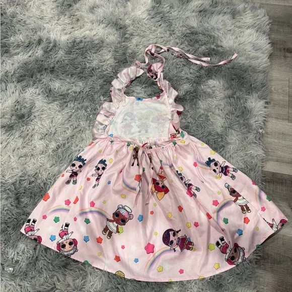 Pink LOL Surprise Girls Ruffle Strap Dress - Picture 2 of 2